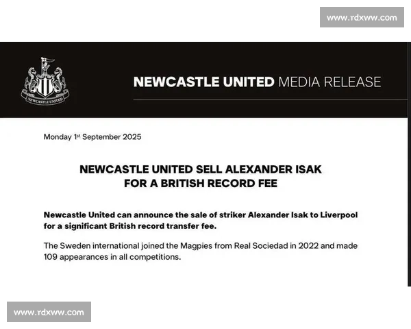 伊萨克铁心离队！纽卡拒利物浦 1.25 亿报价陷僵局